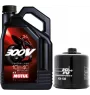 MOTUL 300V 4T 10W40 4L + FILTR K&N GRATIS