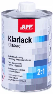 APP LAKIER BEZBARWNY CLASSIC 2K ACRYL KLARLACK 1L 