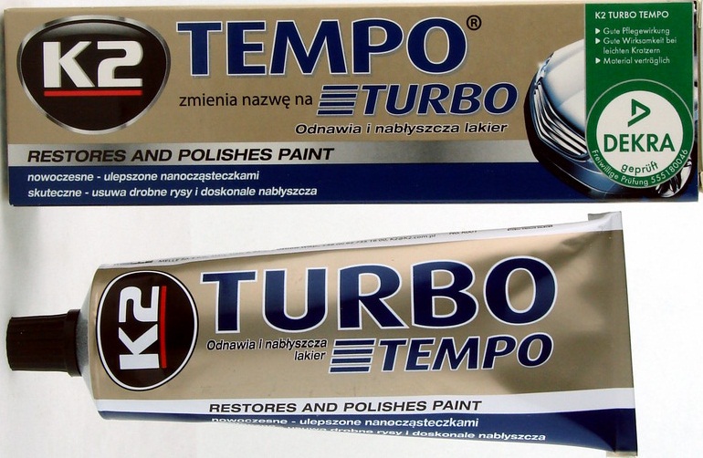 K2 TURBO TEMPO PASTA LEKKOŚCIERNA 120G - Pielęgnacja karoserii i szyb -  Petrostar - Warszawa